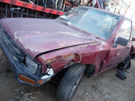 1991 Toyota Truck Burgundy Standard Cab 2.4L MT 2WD #Z22071